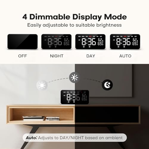 Smart Alarm Clock with LED Dot Matrix Display P68983
