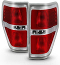 Red Smoked Lens Tail Lights Pair S7487