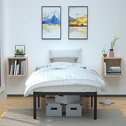 Full Size Black Steel Platform Bed Frame H131