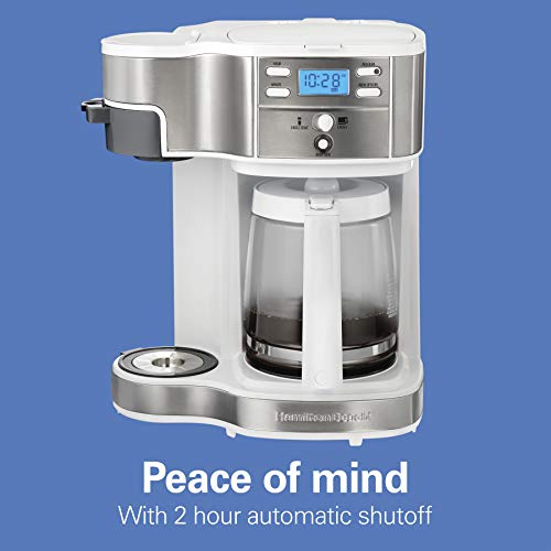 2-Way 12 Cup Programmable Drip Coffee Maker & Single Serve Machine, Glass Carafe, Black W52475