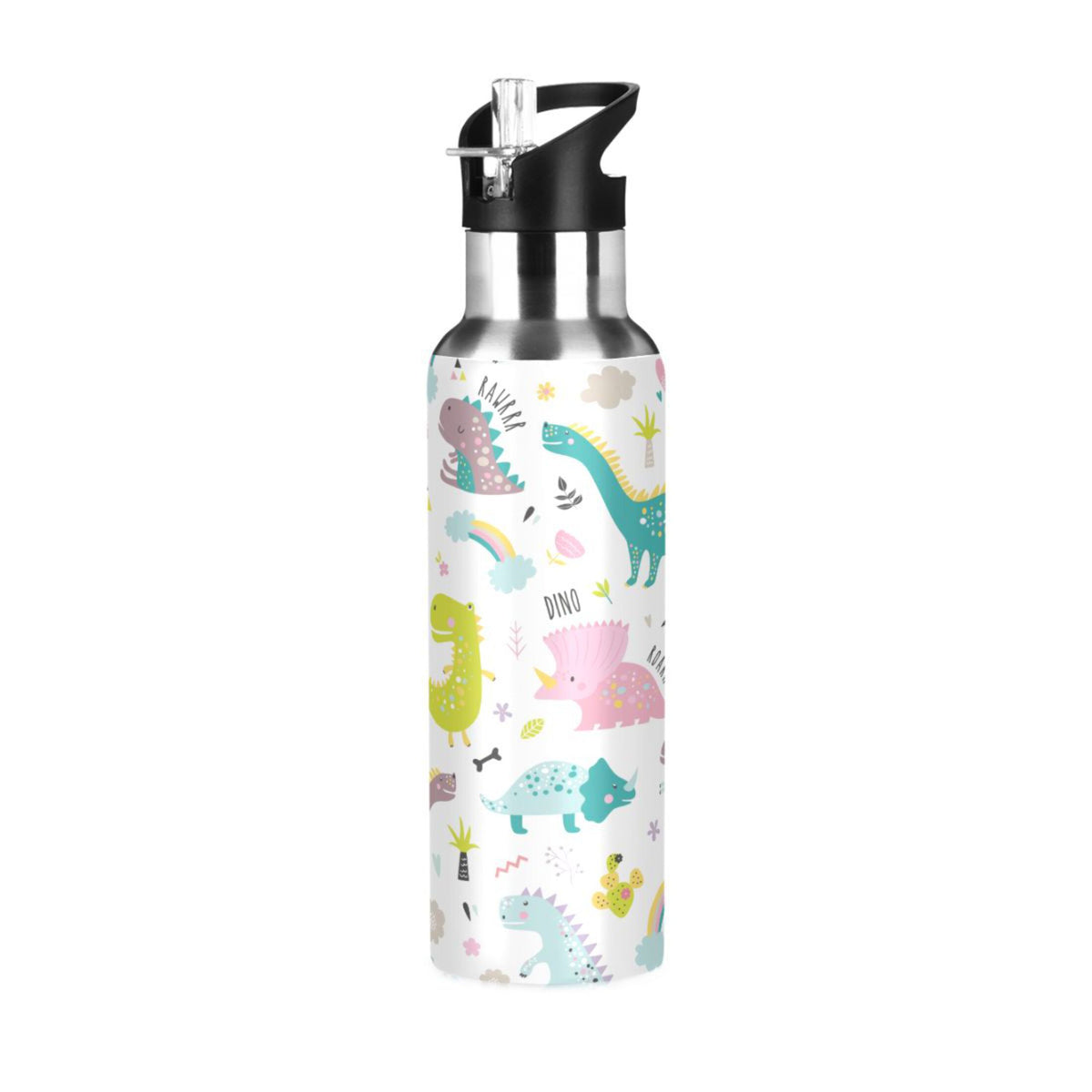Stainless Steel Insulated Water Bottle with Straw Lid C297561
