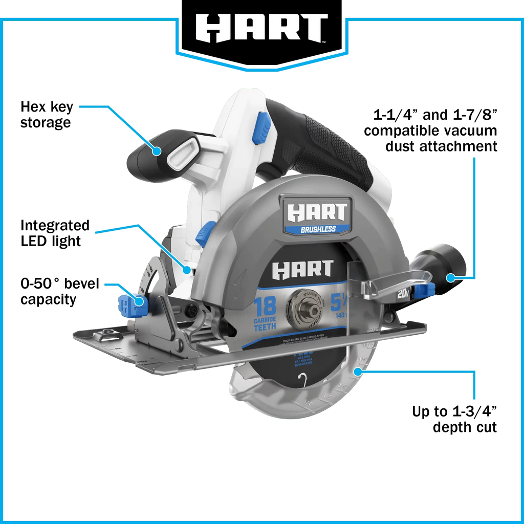 20-Volt Brushless Compact Circular Saw K2502