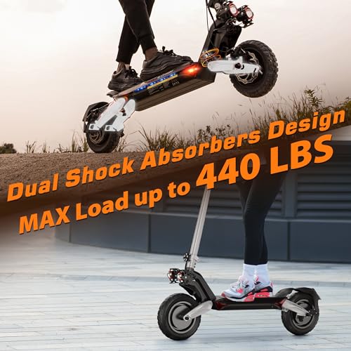 Electric Scooter with 800W Motor, 10'' Off Road Tires, Turn Signals & Storage Bag Y15282