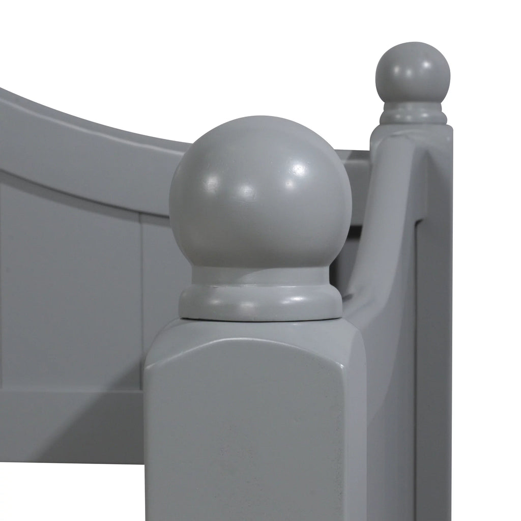 Gray Wood Daybed with Trundle U421