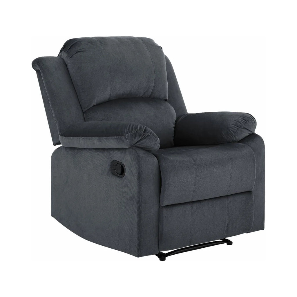Dark Brown Faux Leather Recliner W42807