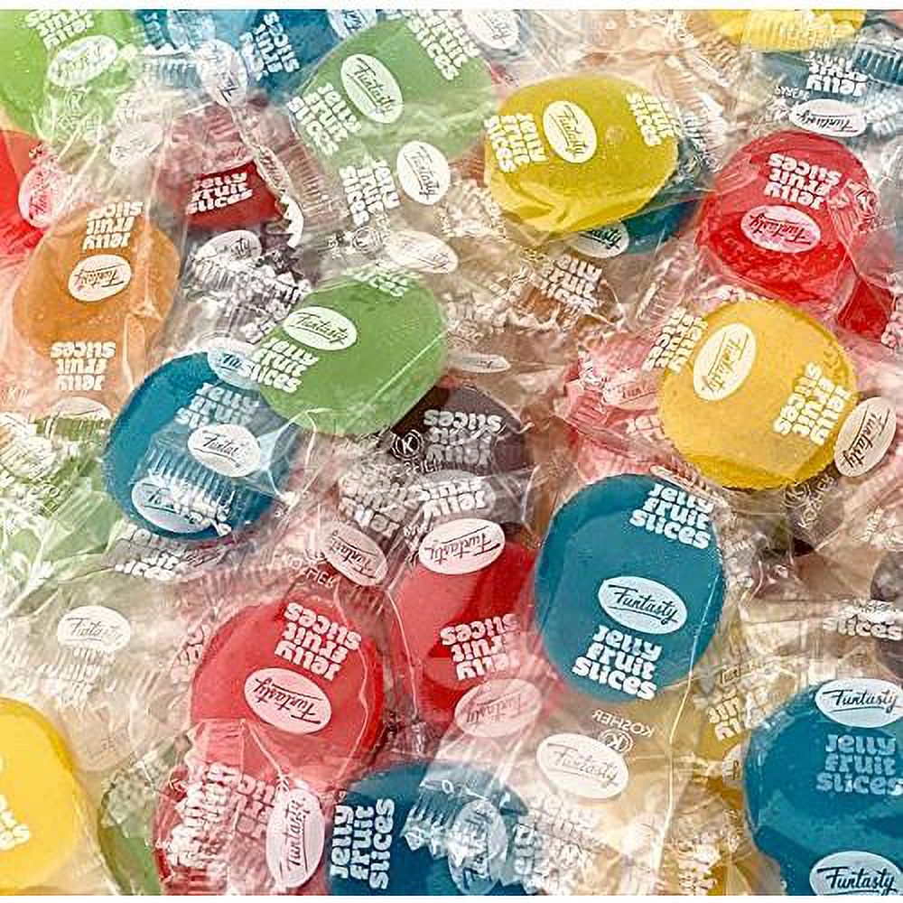Fruit Disk Jelly Patties Candy, Individually Wrapped, 2 Pounds A97561