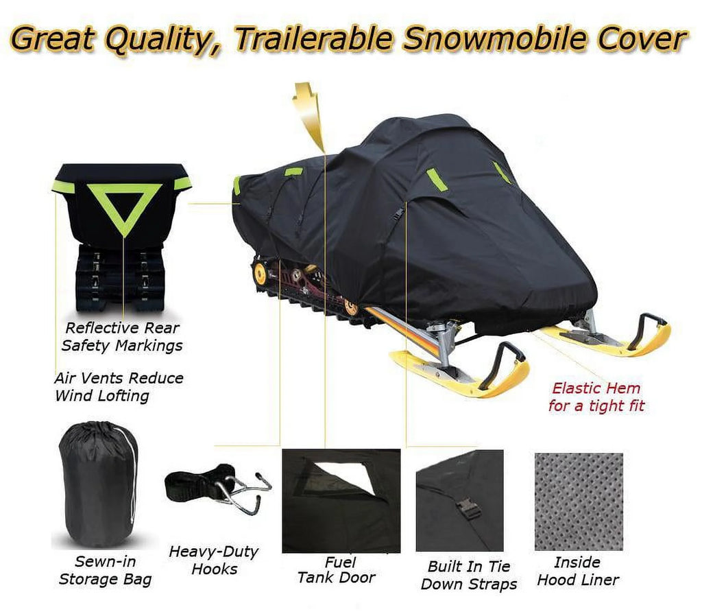 Trailerable 600 Denier Snowmobile Cover V803