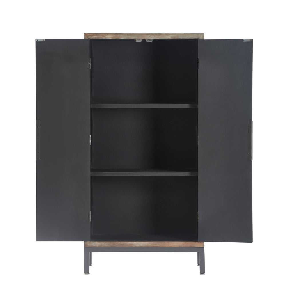 Gray Tall Storage Cabinet C941735