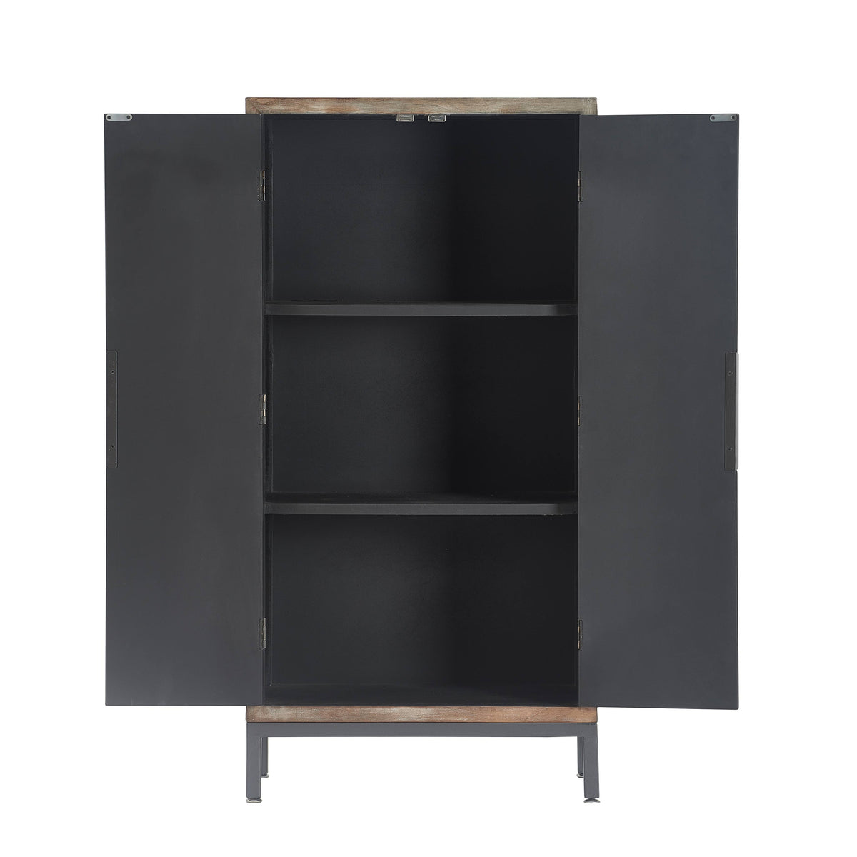 Gray Tall Storage Cabinet C941735