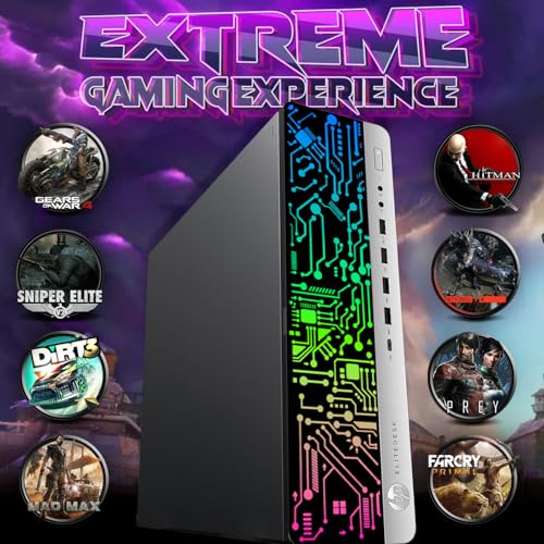 G3 Gaming Desktop PC Intel Core i7 6th Gen AMD RX 550 Graphics 32GB RAM 1TB SSD 24 Inch Dual Monitor RGB Keyboard Mouse Speaker Webcam Win 10 Pro M370526