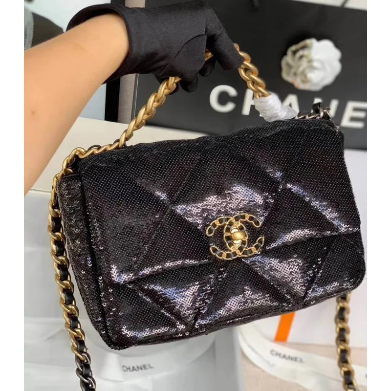 Tweed Flap Bag F9601