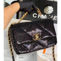 Tweed Flap Bag F9601
