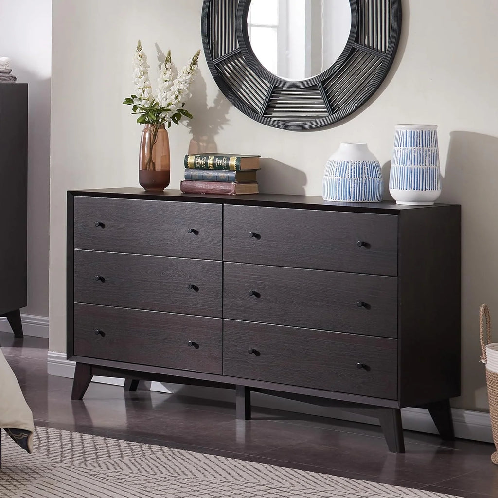 Mid Century Modern 6 Drawer Dresser D941881