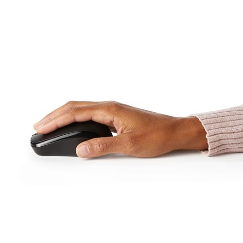 Black Wireless Optical Computer Mouse with USB Nano Receiver L304