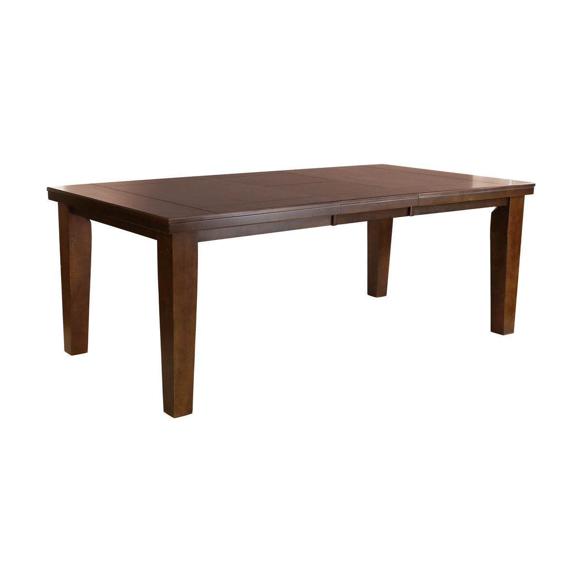 Dark Oak Rectangular Wooden Dining Table with Extension Leaf T8319