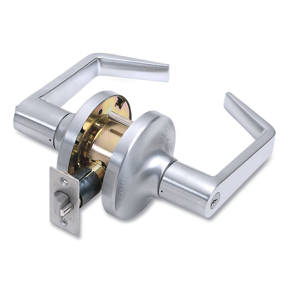 Heavy Duty Commercial Lever Lockset, Satin Chrome H3325