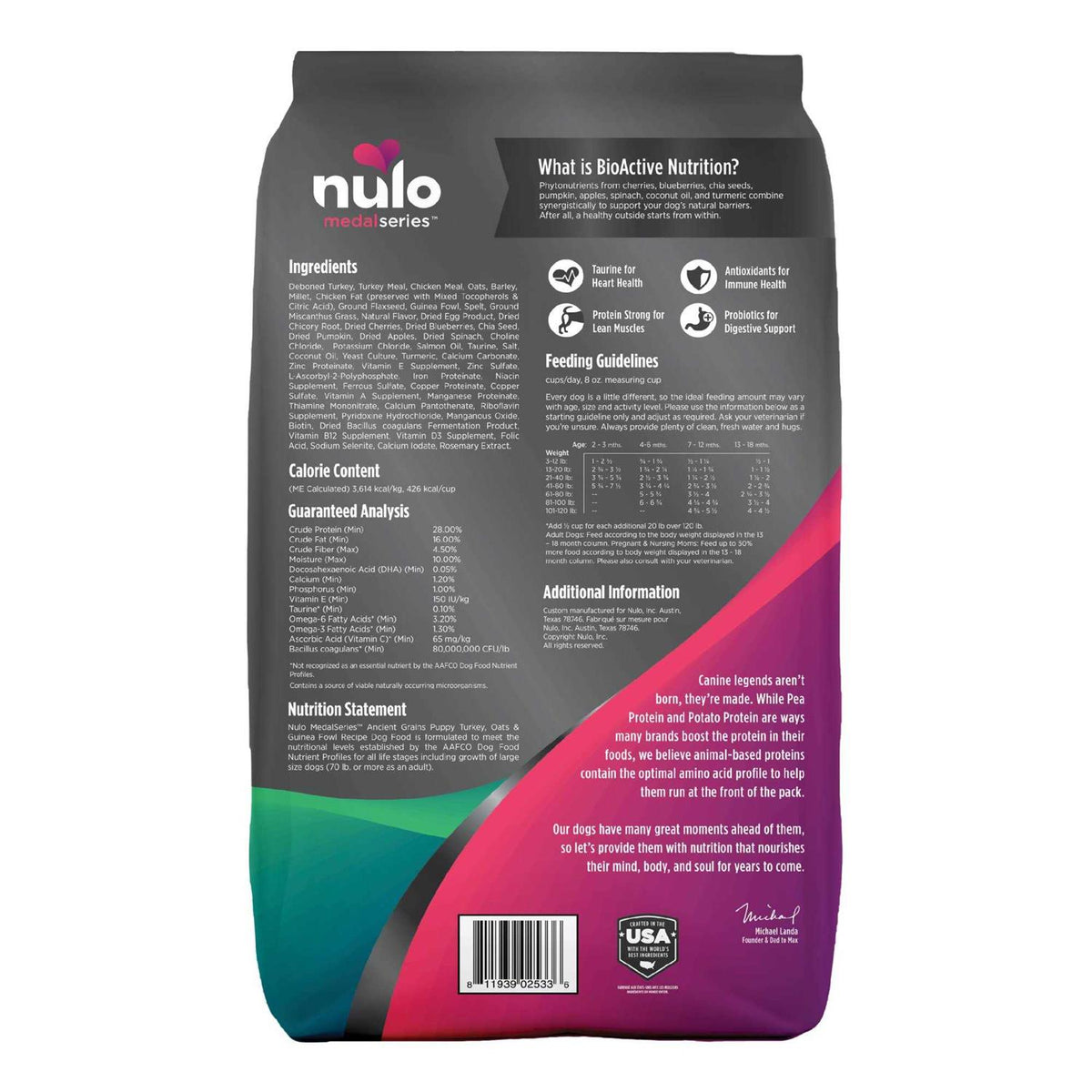 Puppy Turkey Dry Dog Food E178