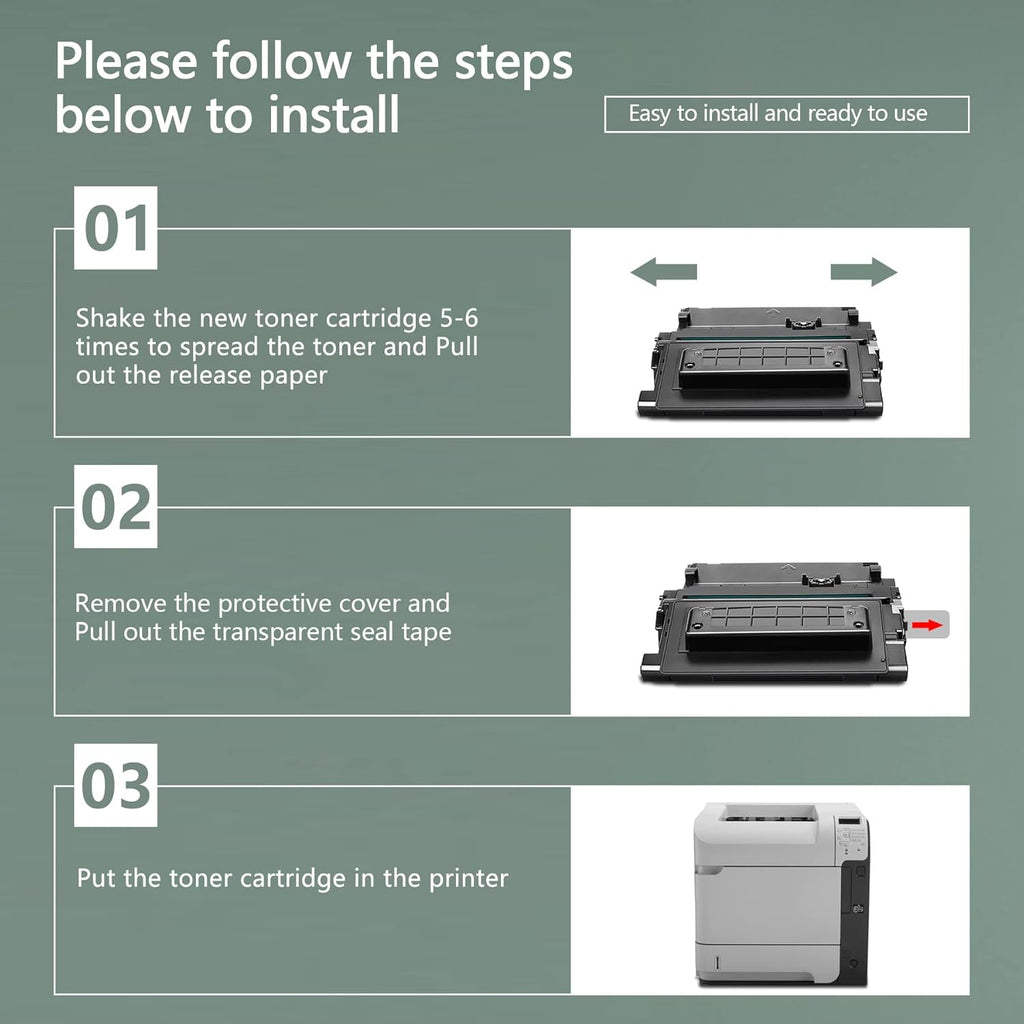 90A CE390A Black Toner Cartridge V2290