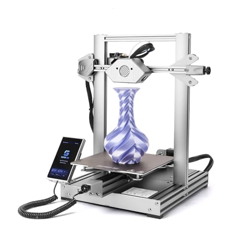 Silver 3D Printer, 5in Touch Screen, Print Size 8.7x8.7x9.8 Inch Q29429