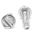 #12-24 x 1 1/2 Coarse Thread Slotted Hex Washer Head Screw J5523