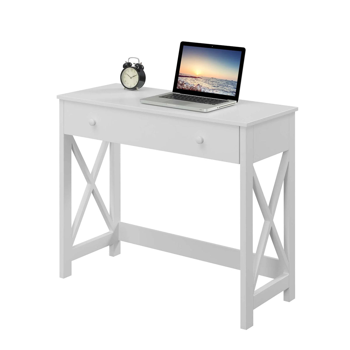 White 1 Drawer 36-inch Desk P63706