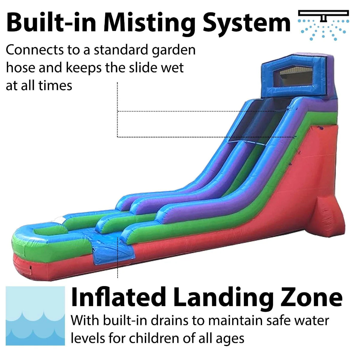 Inflatable Water Slide with Blower A68162