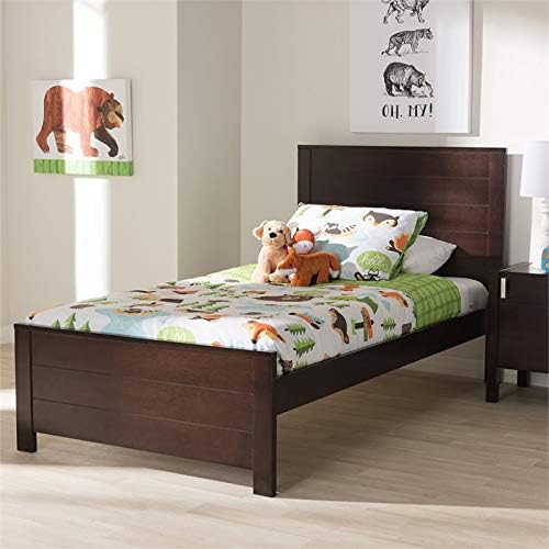 Twin Platform Bed in Espresso H2302