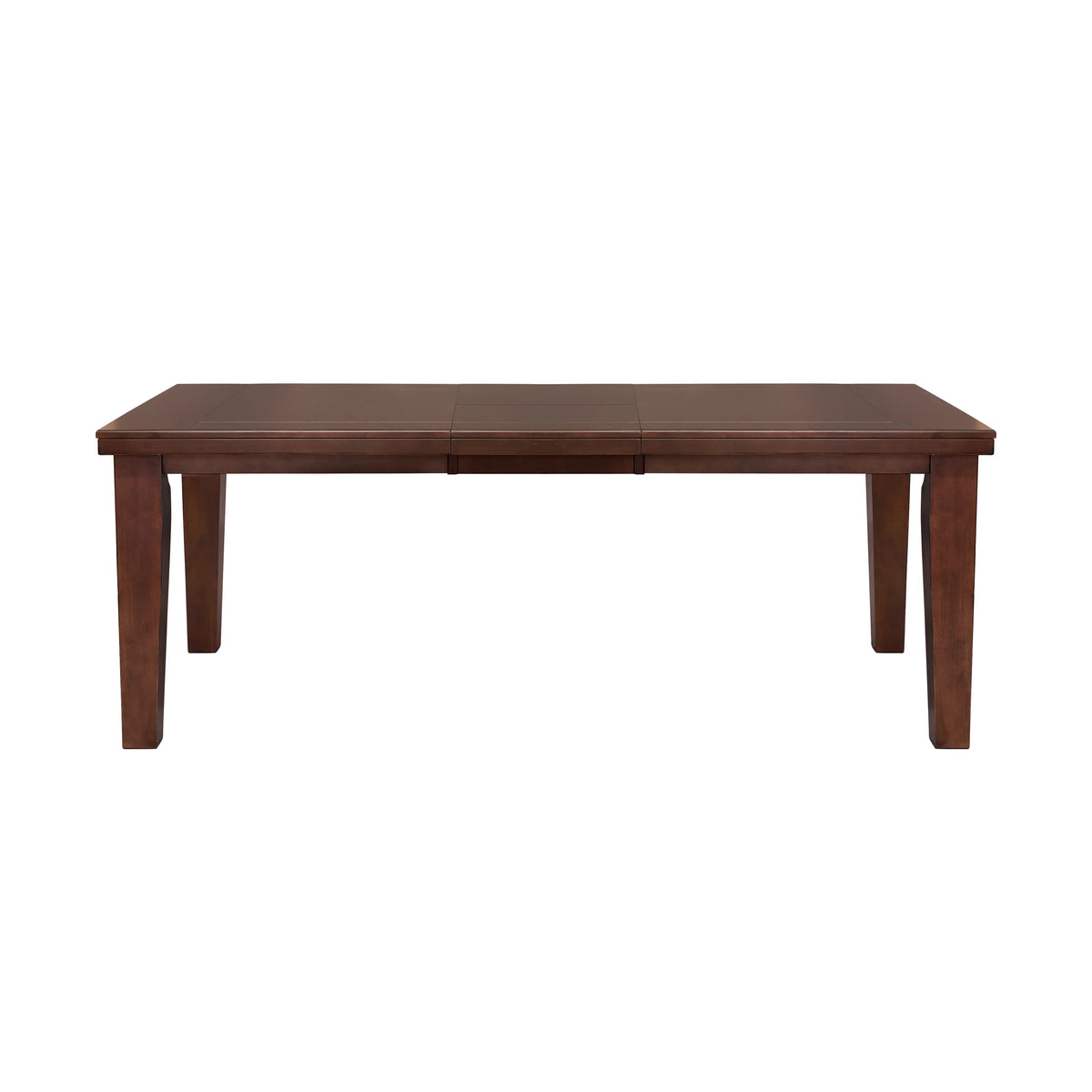 Dark Oak Rectangular Wooden Dining Table with Extension Leaf T8319