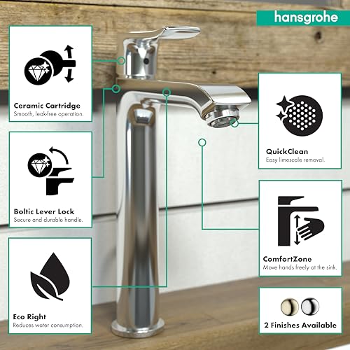 Brushed Nickel 1-Hole Bathroom Sink Faucet X606458