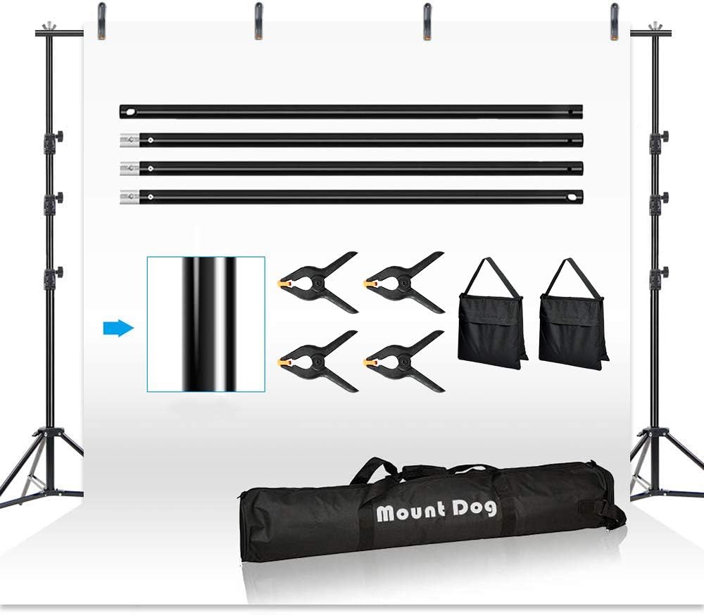 8.5X10ft Adjustable Background Support System with Carry Bag U72232
