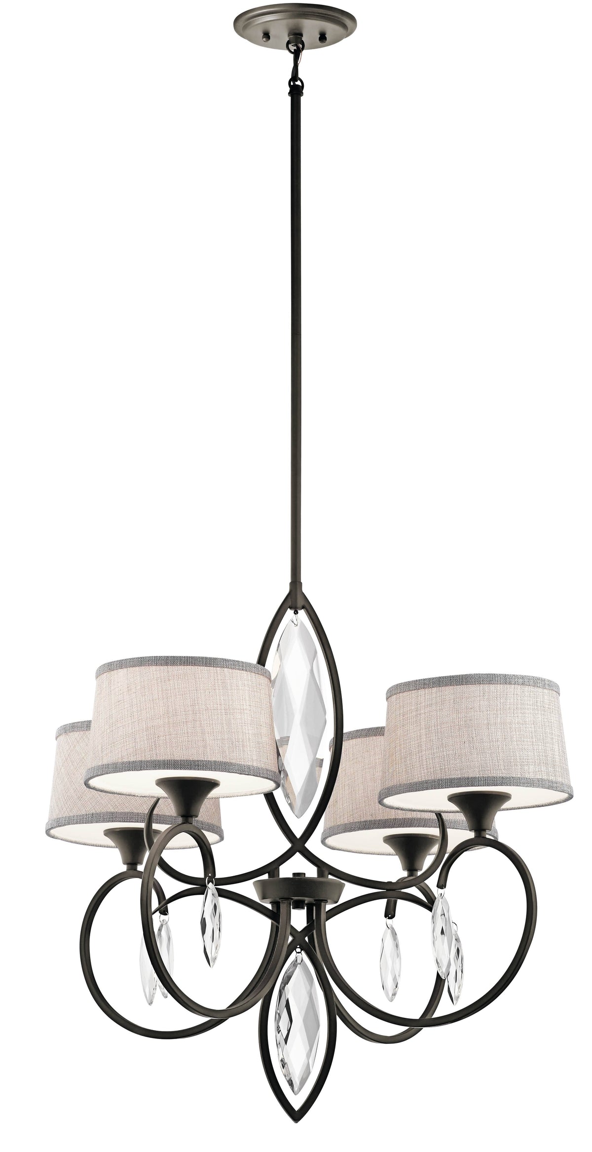 4 Light Chandelier Olde Bronze U402026