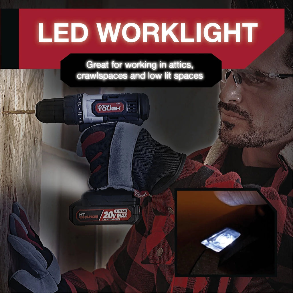 3/8 inch Cordless Drill and 70-Piece Home Tool Set K3955