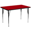 Rectangular Red Thermal Laminate Activity Table P6219