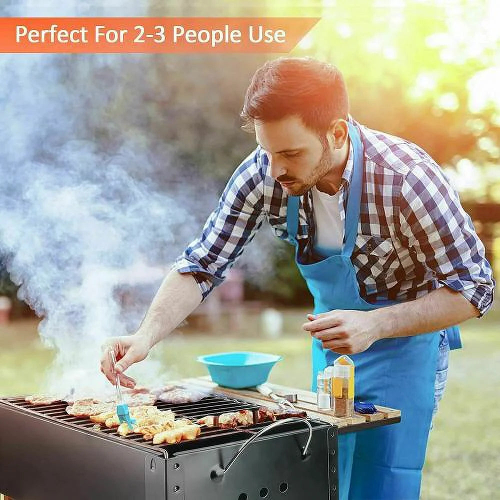 14'' Portable Charcoal Grill with Wheels H54133