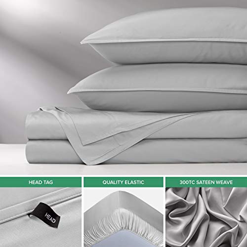 King White Bamboo Viscose Bed Sheet Set W15899