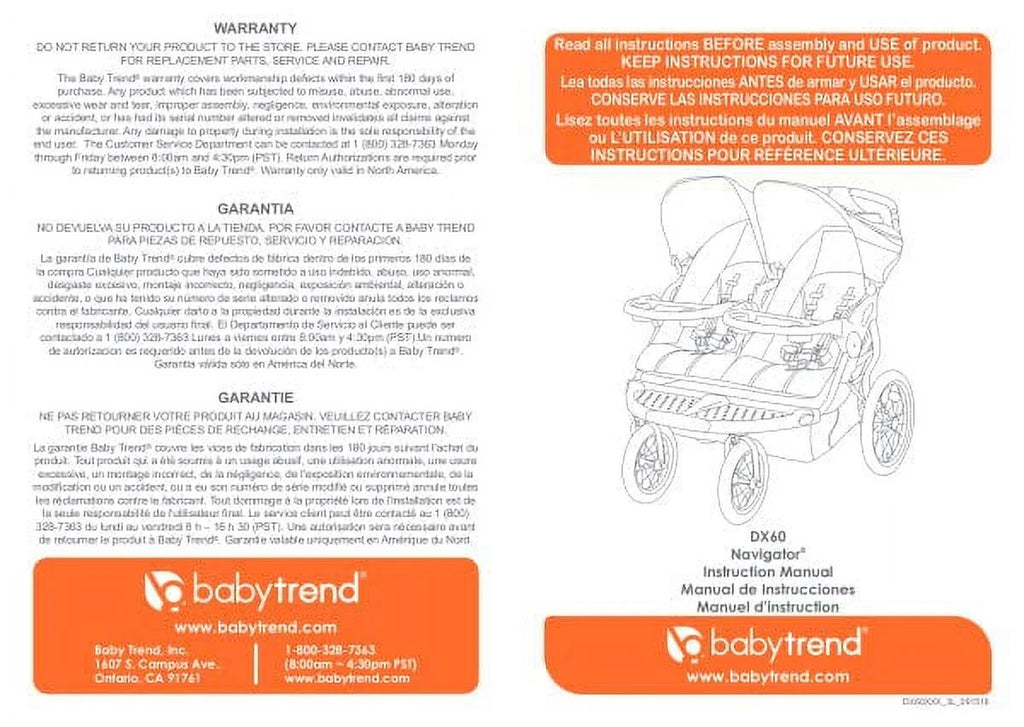 Double Jogger Stroller F130148