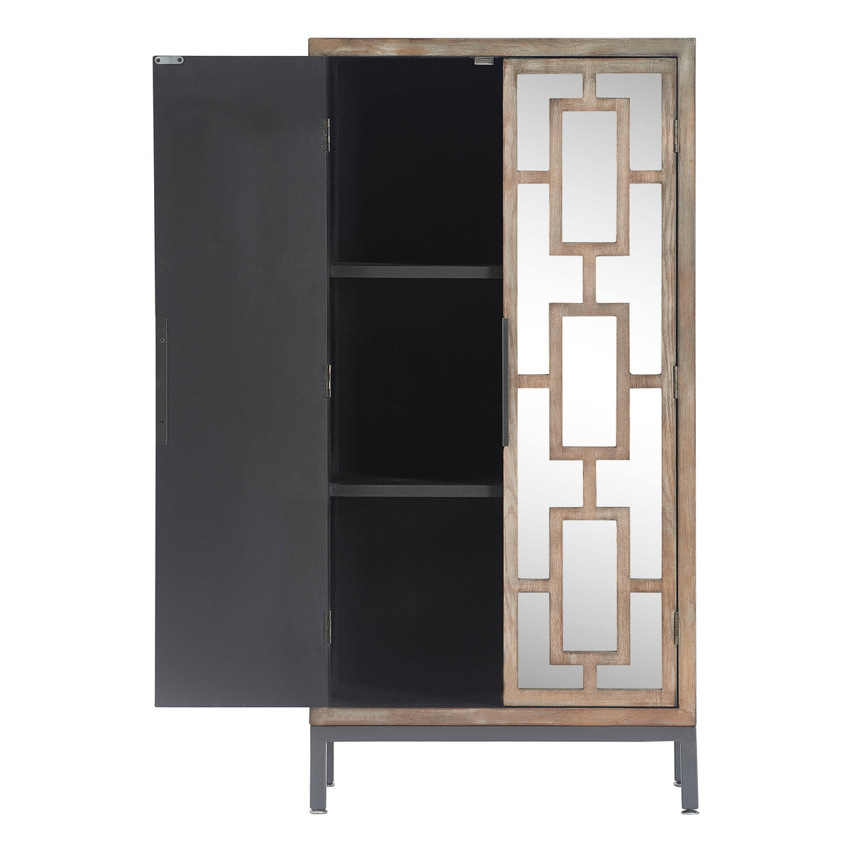 Gray Tall Storage Cabinet C941735