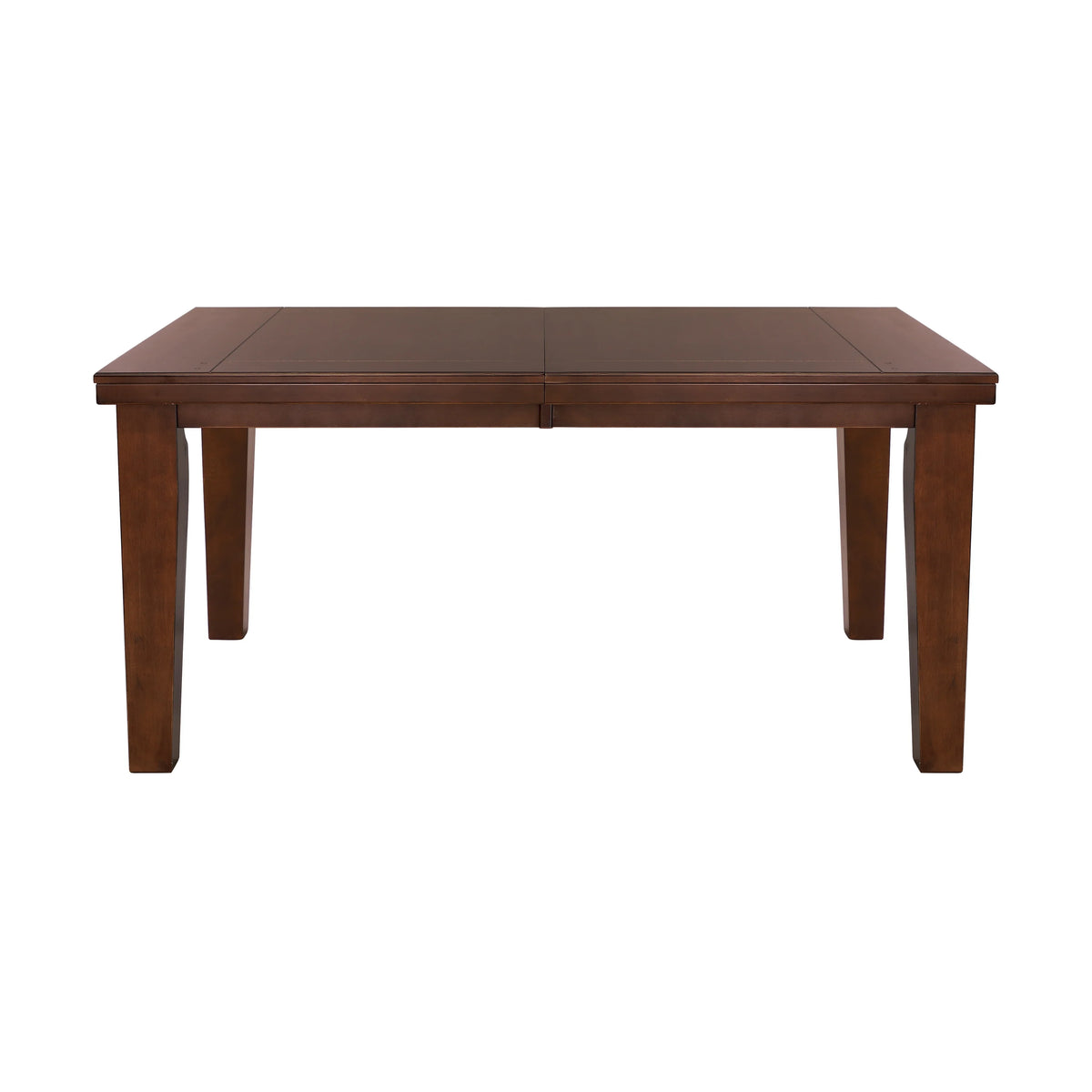 Dark Oak Rectangular Wooden Dining Table with Extension Leaf T8319