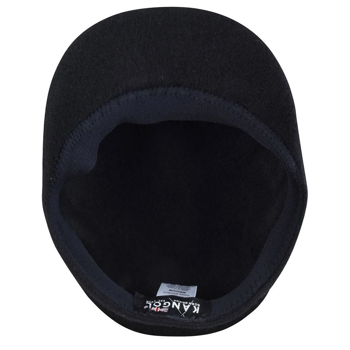 Black Wool Fiddler Cap R444805