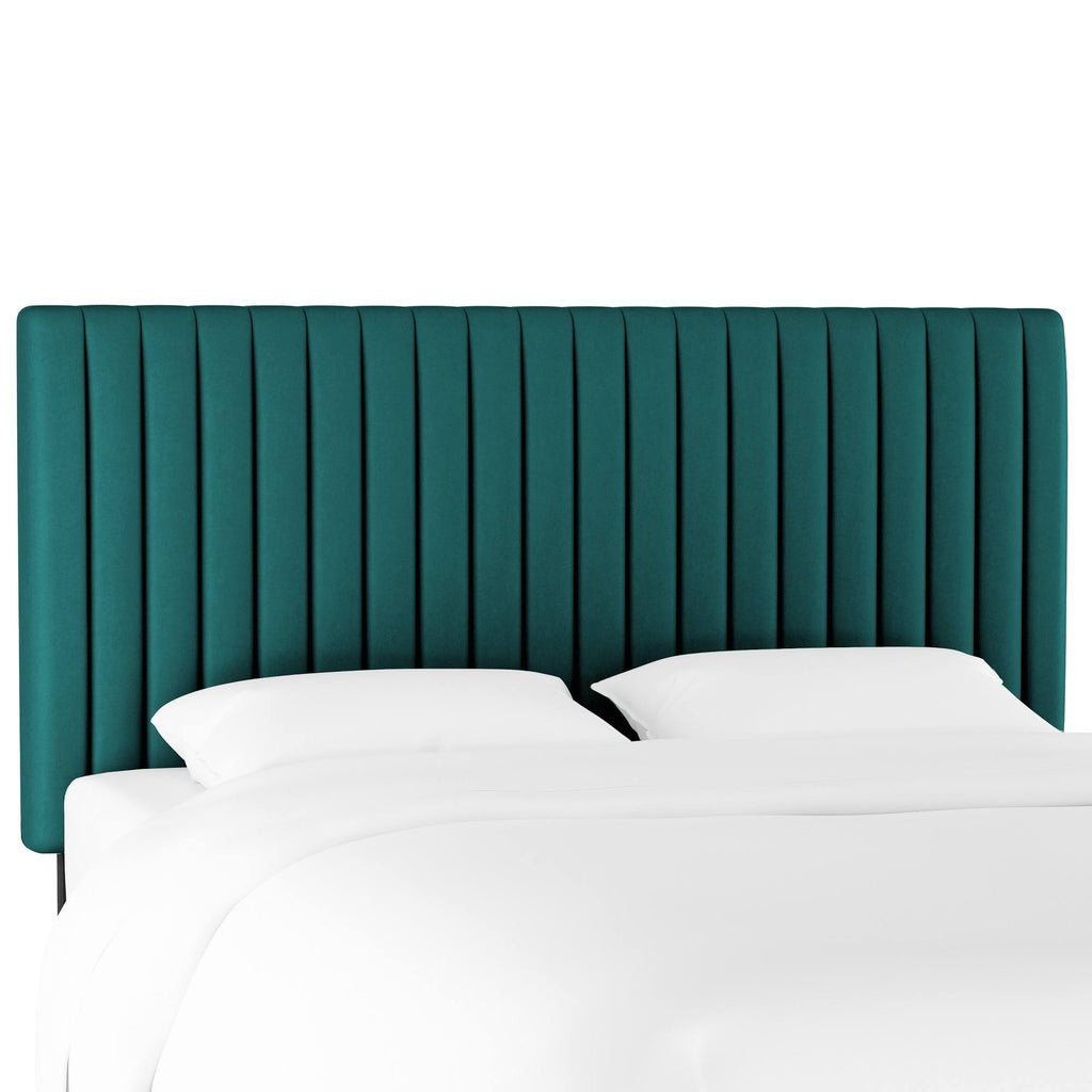 Queen Headboard Velvet Teal O36077