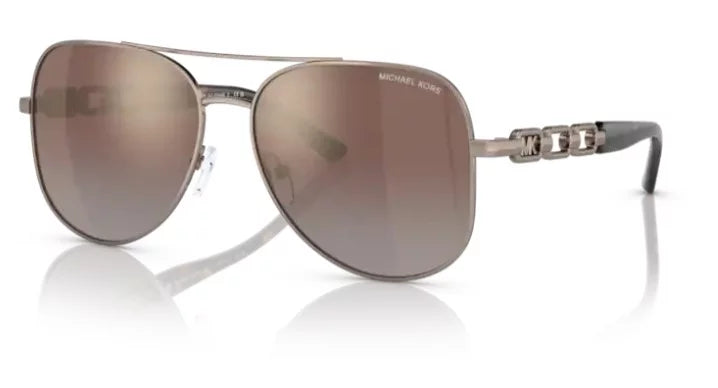 Caramel Silver Flash Pilot Sunglasses Y28828