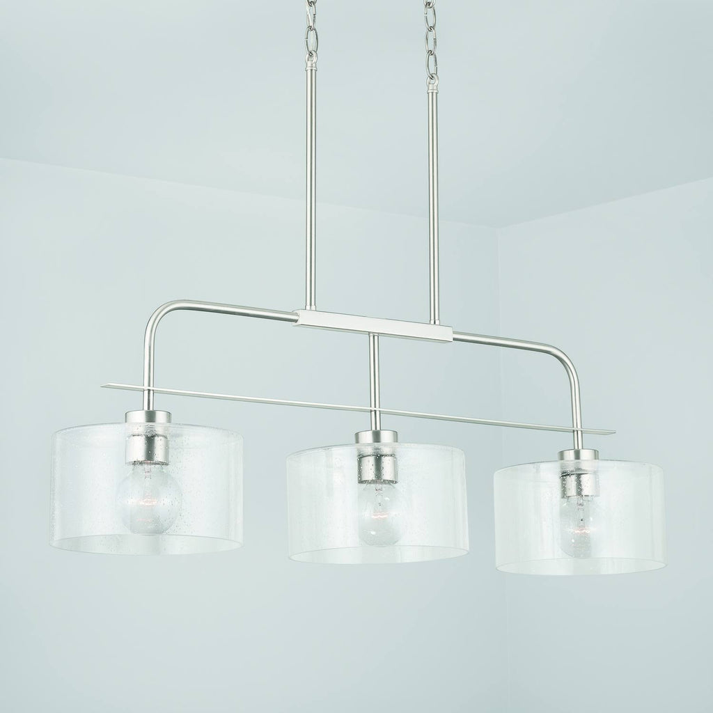 3 Light Island, Brushed Nickel G81591