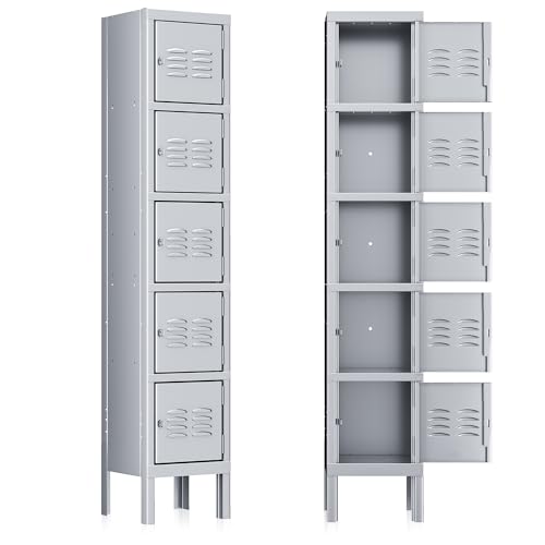 3-Tier Steel Locker 3 Doors Grey K868