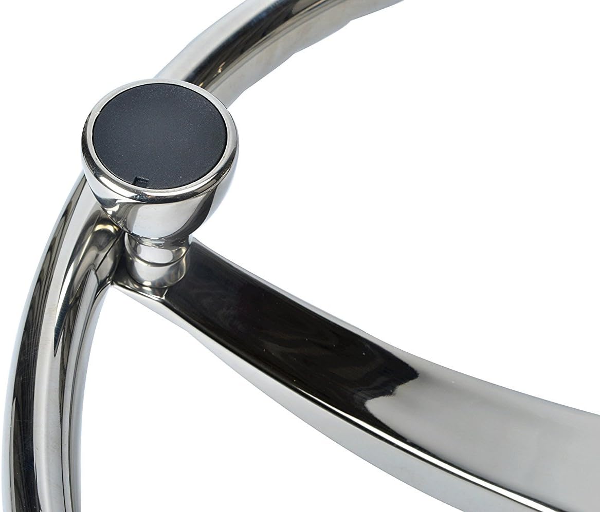 Stainless Steel Boat Steering Wheel 3 Spoke 13-1/2 Dia U8034
