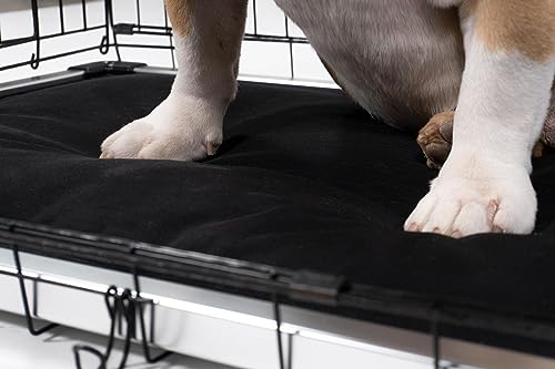 Chew Proof Padded Dog Crate Pad Mat, Small Size, Water Resistant, Sandstone A726