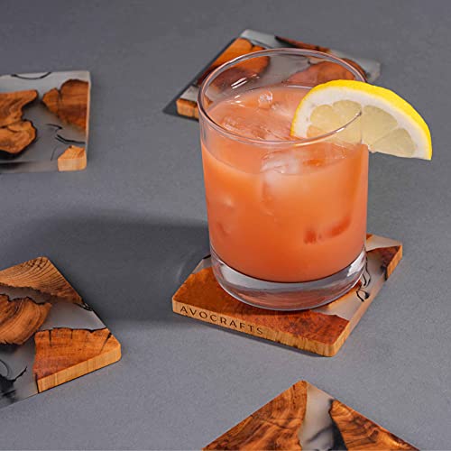 Wooden Coasters Set, Cedar Wood Coaster (4) W753425