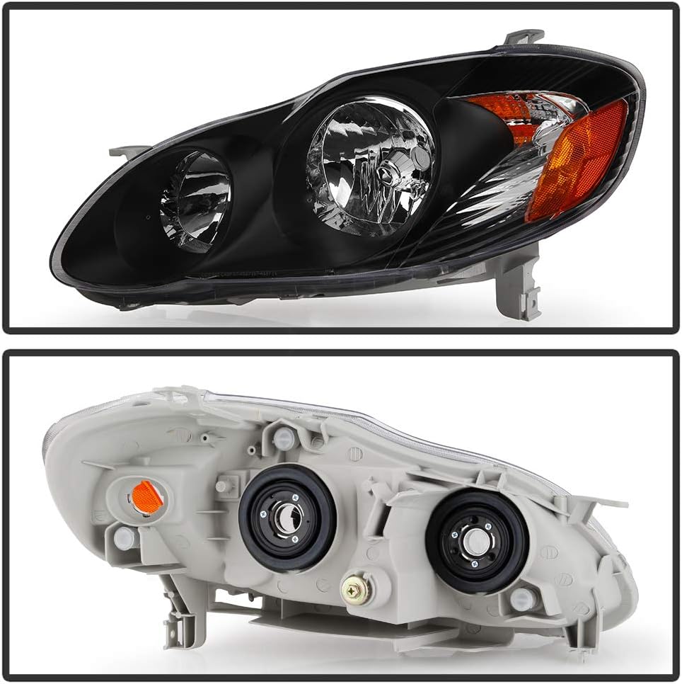 Black Replacement Headlights Driver + Passenger Side A928