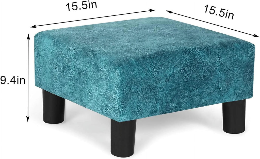 Blue Square Ottoman Footstool R789387