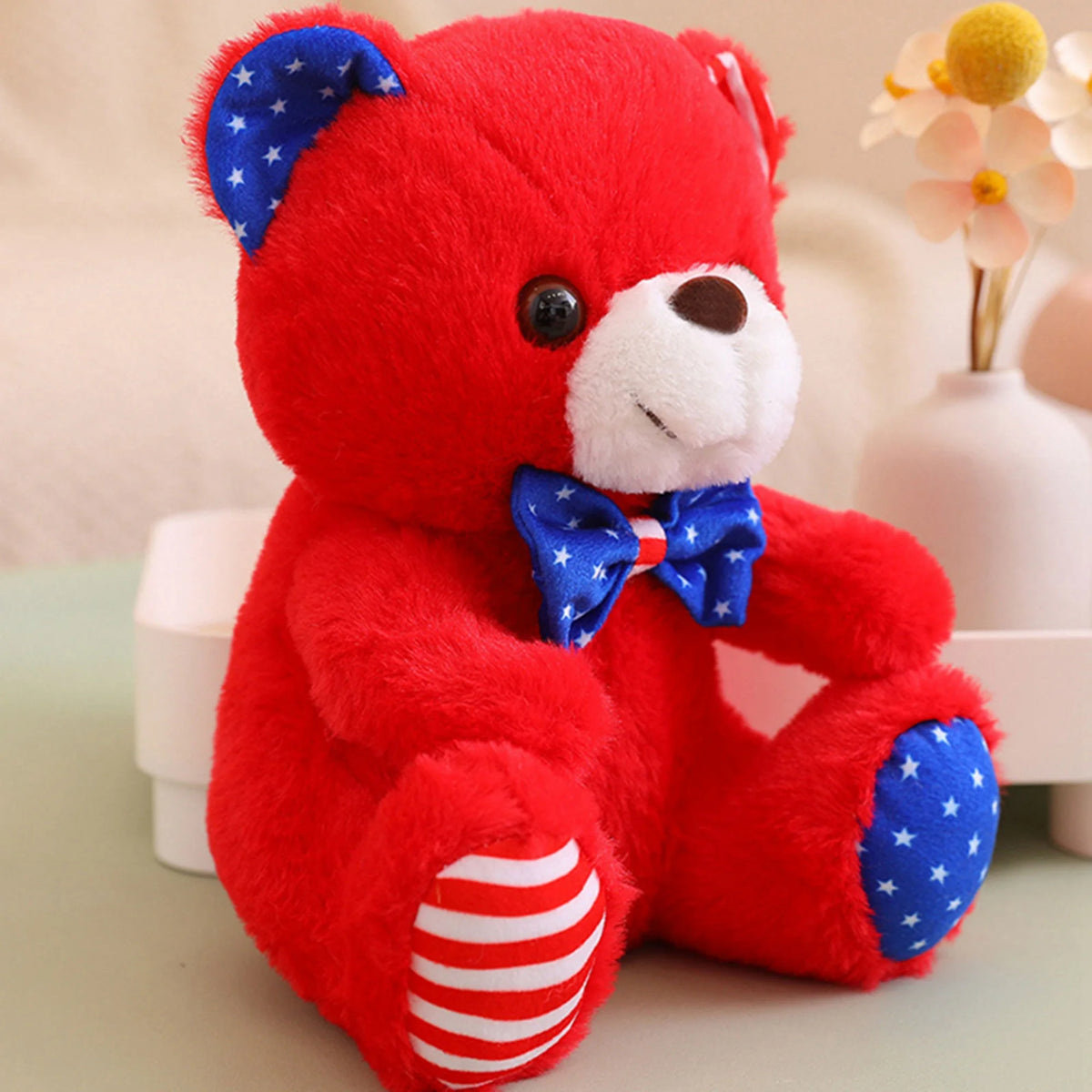 Patriotic Teddy Bear Plush Doll Stuffed Animal I4180