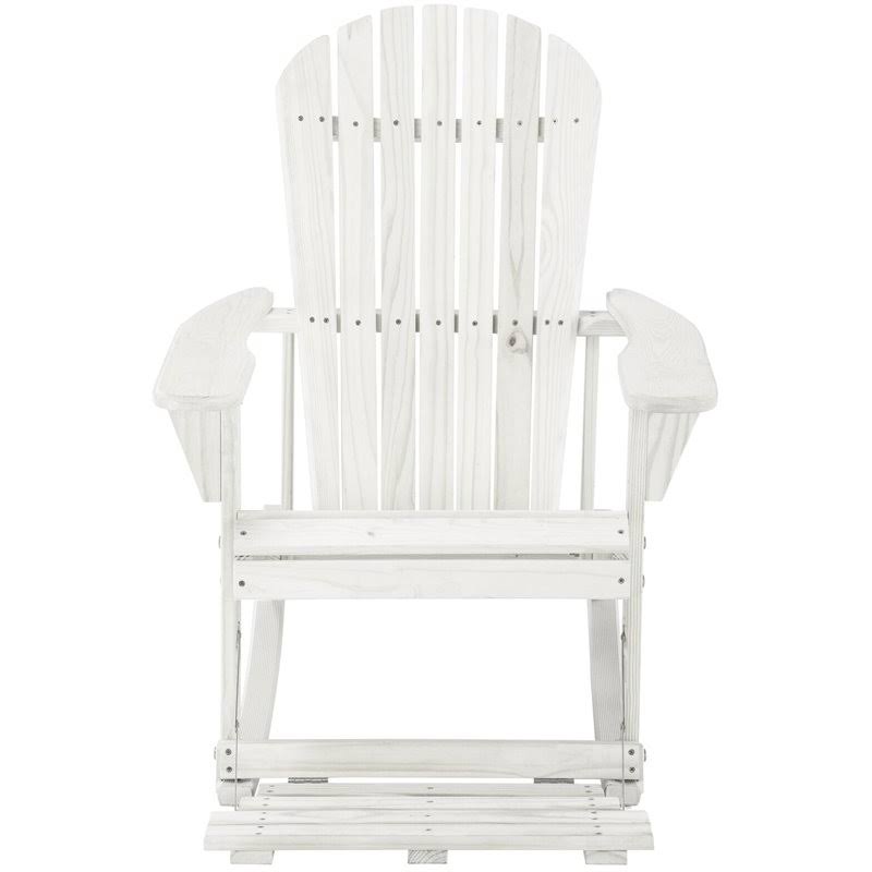 White 3 Piece Patio Adirondack Rocker Set Y134